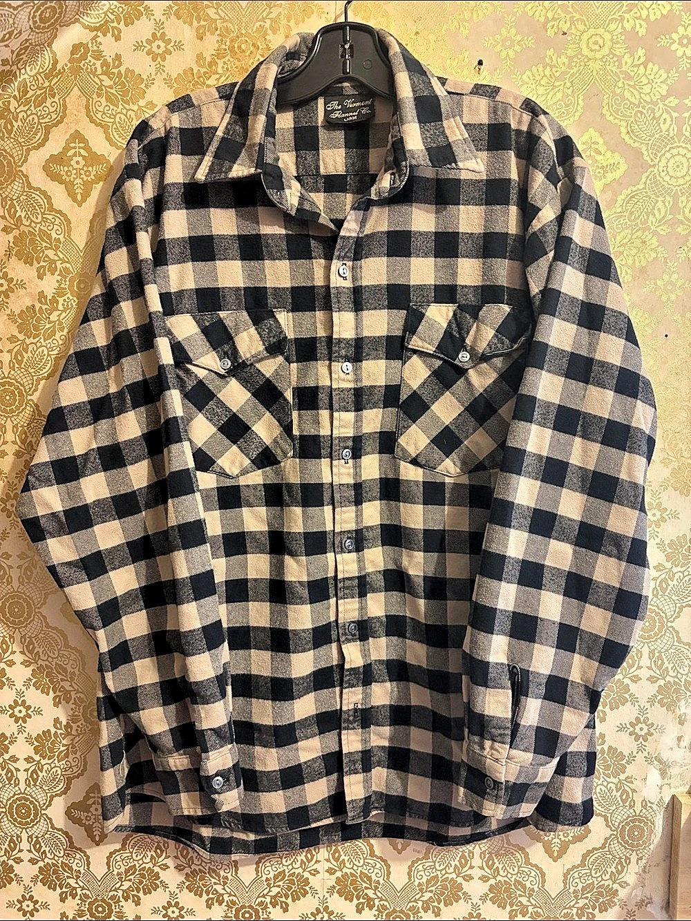 Vintage The Vermont Flannel Co. Buffalo Plaid Flannel Shirt Large